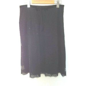 ANN TAYLOR | Women's Lace Skirt Black Size 6